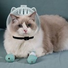 Cat Muzzle  Breathable Grooming  Mouth Cover Anti Bite Adjustable Kitten Helmet