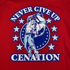 Wwe John Cena Never Give Up Cenation Red Graphic T-shirt Mens Xl 2011 Authentic