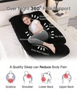 Allopera Pregnancy Pillow  Full Body Maternity Pillow 57 Inch  With Removable
