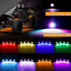 Auxbeam 12 Pods Rgb Led Rock Lights Kit Underbody Neon For Polaris Rzr Atv Utv