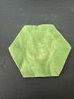 Antique Asian Silk Embroidered Bird Textile Patch Hexagon Hand Made Art