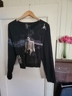  Lg Surreal Sinister Cirque Du Soleil Contemporary Circus Art Crop Shirt
