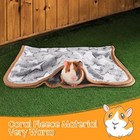 Guinea Pig Blanket  2 Pack Warm Soft Coral Fleece Small Animal Blankets Washa   