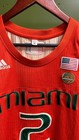 2019-2023 Adidas Miami Hurricanes Game Used Jersey In Game Worn  2 Isaiah Wong