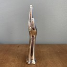 Vintage Porcelain Ceramic Arm Hand Glove Mold Jewelry Display 11 5    Silver