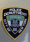 Nypd 175th Anniversary Patch Nypd City Of New York