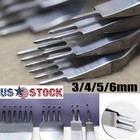 Leather Craft Punch Tools Kit Stitching Carving Working Sewing Saddle Groover Us