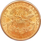 1884-cc  20 Gold Liberty Pcgs Ms61 Gold Double Eagle 84092369