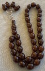 Resin Prayer Beads Misbaha   Tasbih  Subha  Rosary  33 Beads Dark Burgundy Color