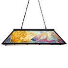 Tiffany Pool Table Lamp Hanging  Billiards Lamp For Game Room  4-lights Moder   