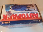 Vintage Saddleman Autopack Small Blue 3 Cu Ft Car Luggage Bag Nos Never Used