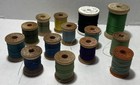 Vintage Belding Corticelli Thread-lot Of 14- 13 Wooden Spools   1 Foam Spool