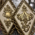 Set Of Four Vintage 1971 Plastic Homco Wall Plaques Very Mid Century Modern
