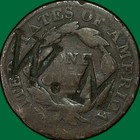 1827 W m Etching Coronet Head Large Cent Good G Coin  37394