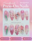 3d Floral Press-on Nails Cute Flowers    Charms Reusable Size  Small