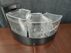 Betta Falls 3 Section Aquarium Fish Tank With Quietflow Power Filtration  Black