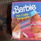 1989 Barbie-pet Collie Turquoise In Original Box New Open Box See Pic