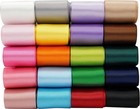1 Inch Satin Ribbon Solid Color Ribbon Assorted Double Faced Satin Fab