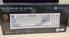 Keychron Q5 He 96  8k Wired Gaming Keyboard  white  Magnetic Lime Switch Hall
