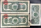 3 Vintage 1913 Mexico Revolution Banknotes Sonora 25 Centavos 1 Peso Lot