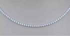  31000 6 21 Diamond Tennis Necklace Eternity 14k White Gold 16 Inch Italy Made