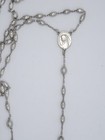 Antique Rosary Beads Sterling Silver W  Crucifix Cross Jesus Catholic Chapel 