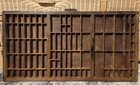 Antique Hamilton Printer s Tray Letterpress Type Case Display Shadow Box 32 x17 
