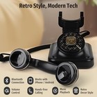  Bluetooth Retro Phone With Speakerphone  Bluetooth Landline Telephone  Black