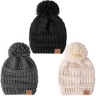 Baby Kids Winter Warm Hats Infant Toddler Children Pom Pom Beanie Knit Cap Gi   