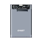 Eaget 2 5  External Hard Drive Enclosure Usb 3 0 6gbps Sata Ssd Case Uasp Trim