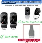 Tomall For Mercedes Benz Key Fob Cover With Keychain  4 Buttons Soft Tpu Key Fob