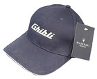 Dark Blue W  White Embroidery Maserati Ghibli Auto Car Adj Baseball Cap Nwt