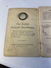 Eastman Kodak Company Model B 1926 Hawk Eye Camera Manual