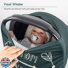 Swesen Baby Car Seat Cover For Boys Girls  No Touching Sign Car Seat Canopy  