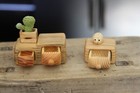 Home Decor  Lot Of Two Handcarved Wooden Boxes From Europe 