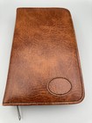 Vintage Brown Men s Vanity Travel Toiletry Grooming Set Kit Cowhide Leather Case