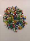 Mixed Lot 50 Assorted Old Vintage To Modern Colorful Glass Marbles 