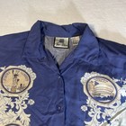 Vintage Bill Blass New York City Cityscape Twin Towers Shirt Medium