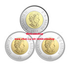 Canada 2017  2 Dollar Regular   Glow In The Dark   Polar Bear Toonie Coins Set