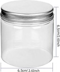 24 Pack 6 Oz Small Plastic Jars With Lids - Wide Mouth Food Storage Jars - Refil