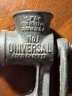  antique  Meat Grinder   Food Chopper Universal Number 1 - Cast Iron   Wood