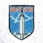 Vintage New York Patch     Empire State Building Skyline Souvenir     Iron-on Nos