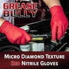 Grease Bully Mdt Red Nitrile Gloves - 7mil - Diamond - 10 Boxes Per Case
