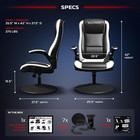 800 Swivel Rocker Gaming Chair - Ergonomic Floor Gaming Seat With Lumbar Support