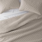 Full queen Lightweight Quilted Coverlet Set Diamond Latte