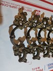 Lot Of 6 Vintage 6  Brass Cabinet Handles Pulls 3  On 4 Center Marked 1008 1-5 