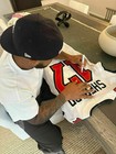 Sterling Shepard Signed -inscribed Game Worn 10 20 25 Buccaneers Jersey Vs Lions