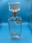 Vintage Seagram s Seven 7 Crown Glass Bottle Decanter Cork Stopper Mid Century