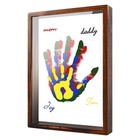Diy Baby Handprint   Footprint Keepsake Kit With Wooden Frame - 6 Non-toxic Pain