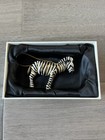 Zebra Articulated Cloisonne Christmas Ornament Animal Wildlife Safari W box